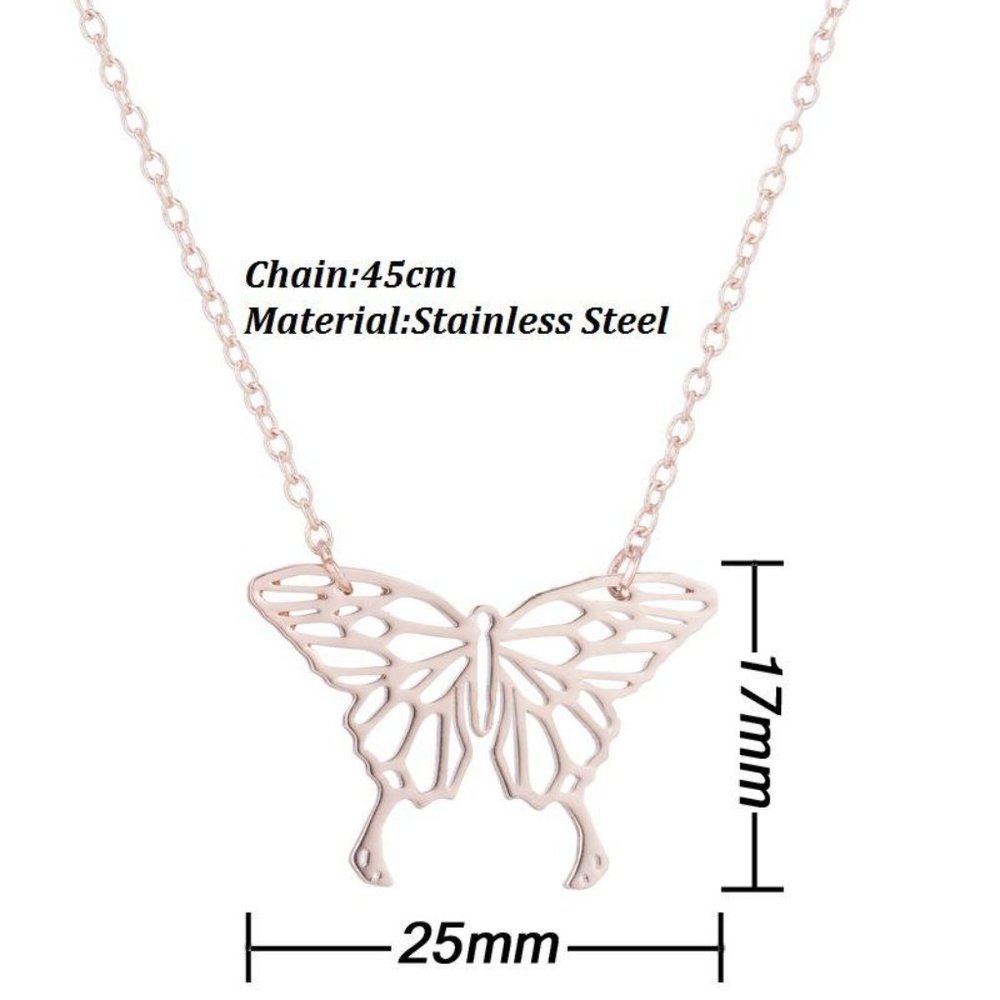 Butterfly Charm Necklace| Butterfly Charm| Butterfly Necklace| Women Necklaces - Picture 5 of 5